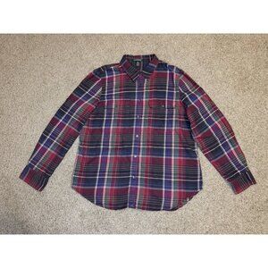 VTG RALPH LAUREN Button Shirt Plaid Tartan Holiday Festive Casual Western XL